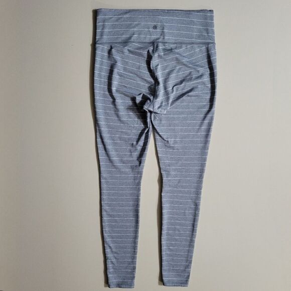 Athleta Gray Stripe Salutation 7/8 Tight In POWERVITA - Picture 16 of 16